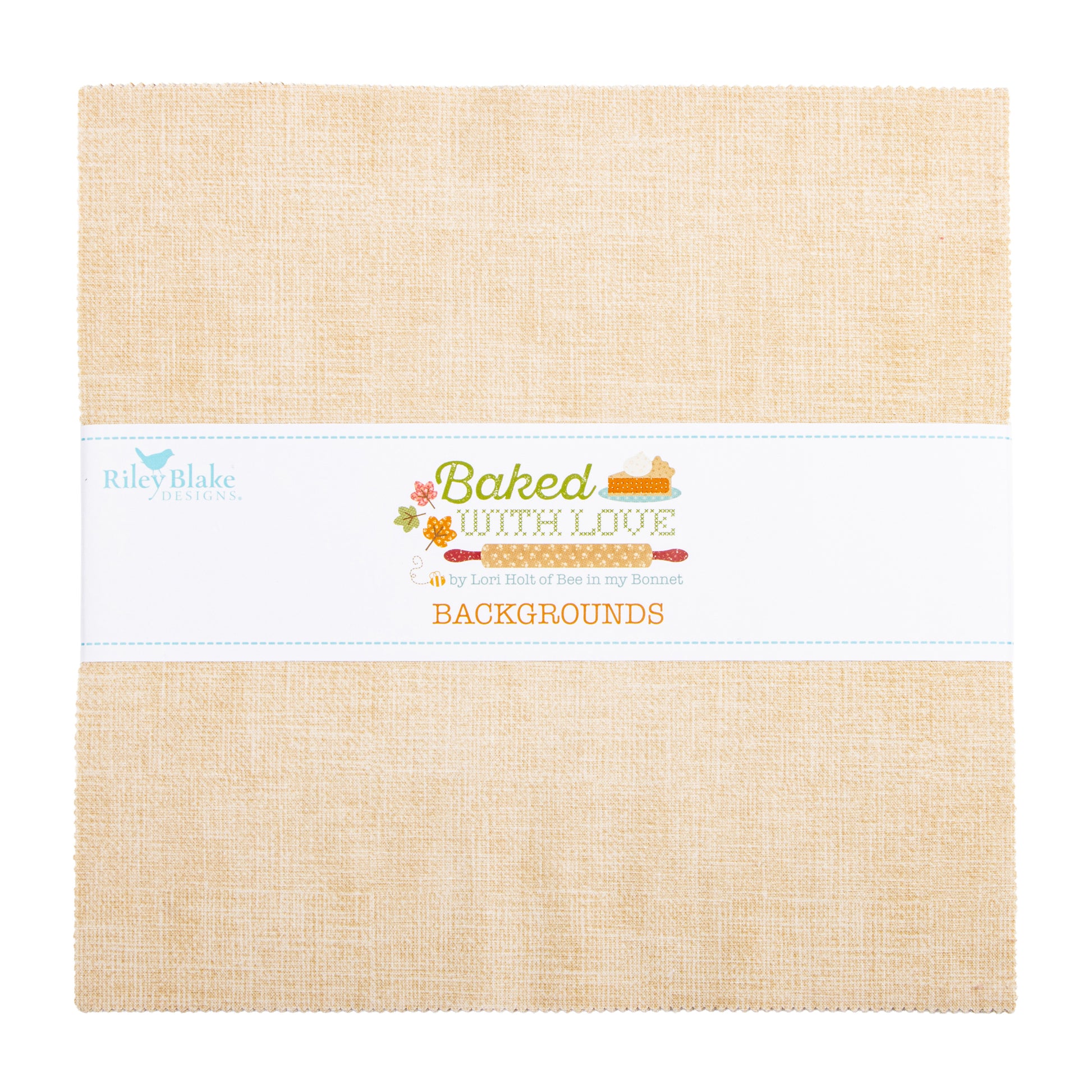 Baked with Love Backgrounds 10 Inch Stacker (42 pieces) by Lori Holt for Riley Blake Designs (10-17780B-42)