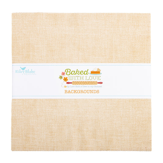 Baked with Love Backgrounds 10 Inch Stacker (42 pieces) by Lori Holt for Riley Blake Designs (10-17780B-42)