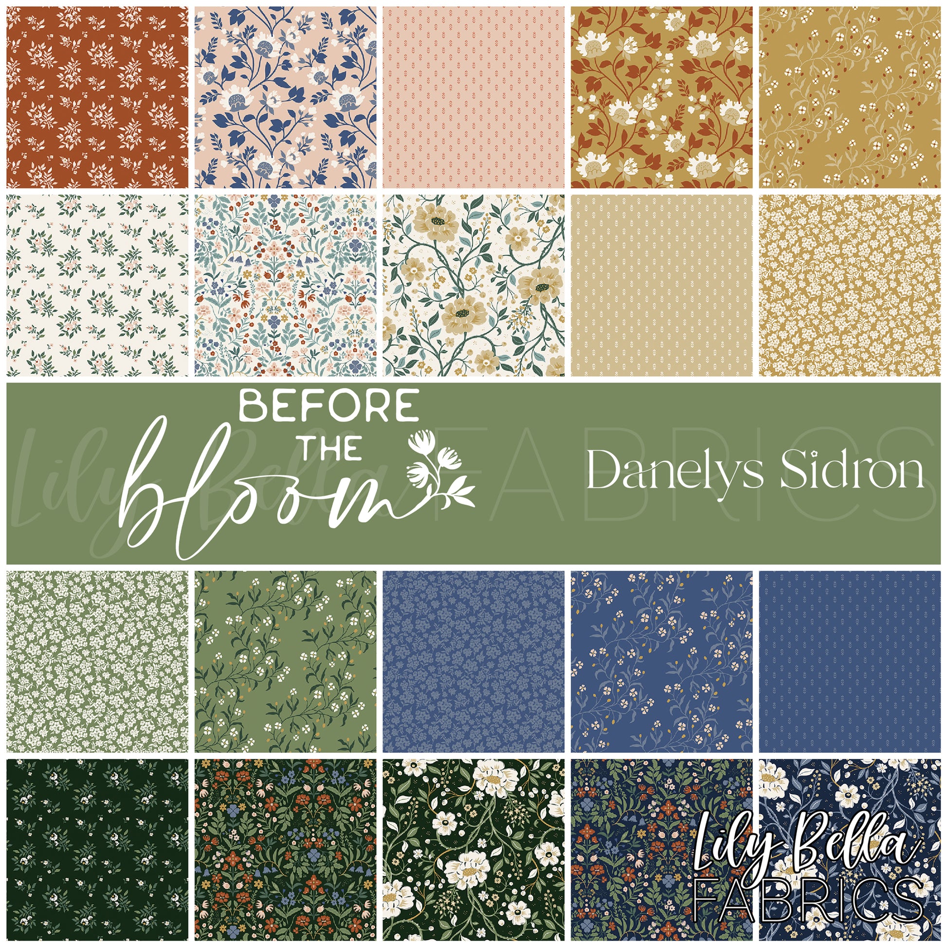 Before the Bloom Fabric Collection by Danelys Sidron for Riley Blake Designs at Lily Bella Fabrics
