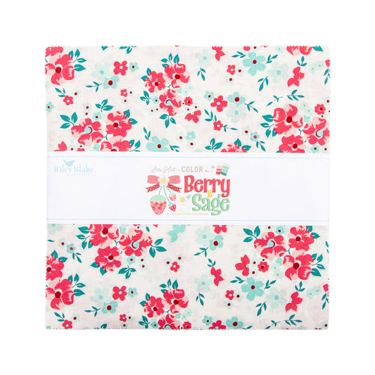 Berry and Sage 10 Inch Stacker (42 pieces) by Lori Holt for Riley Blake Designs (10-17380-42)