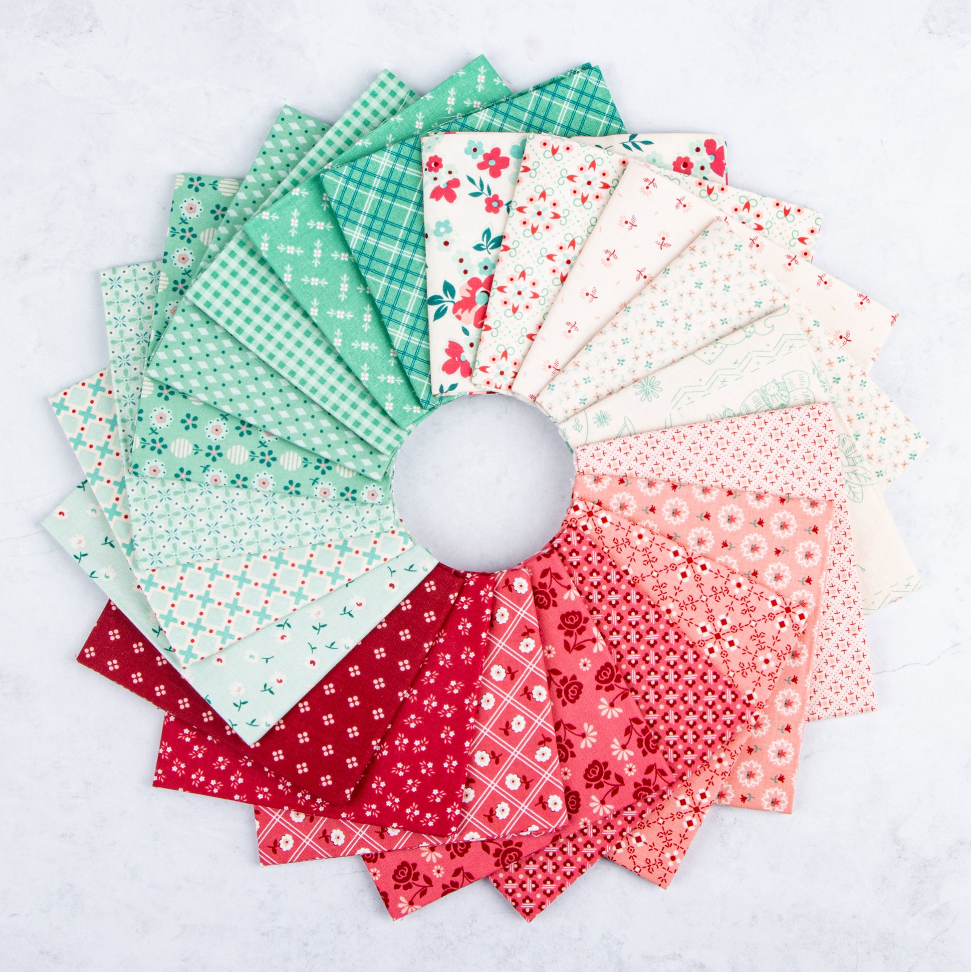 Berry and Sage Fabric Collection by Lori Holt for Riley Blake Designs at Lily Bella Fabrics