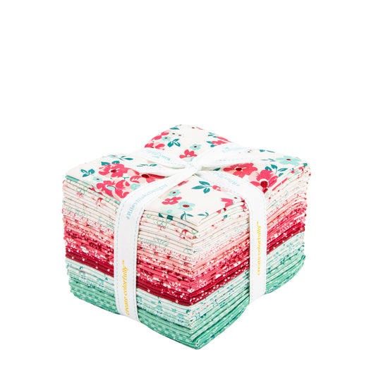 Berry and Sage Fat Quarter Bundle (21 pieces) by Lori Holt for Riley Blake Designs (FQ-17380-21)