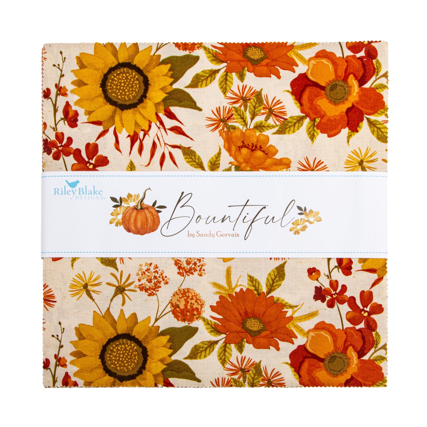 Bountiful 10 Inch Stacker (42 pieces) by Sandy Gervais for Riley Blake Designs (10-17860-42)