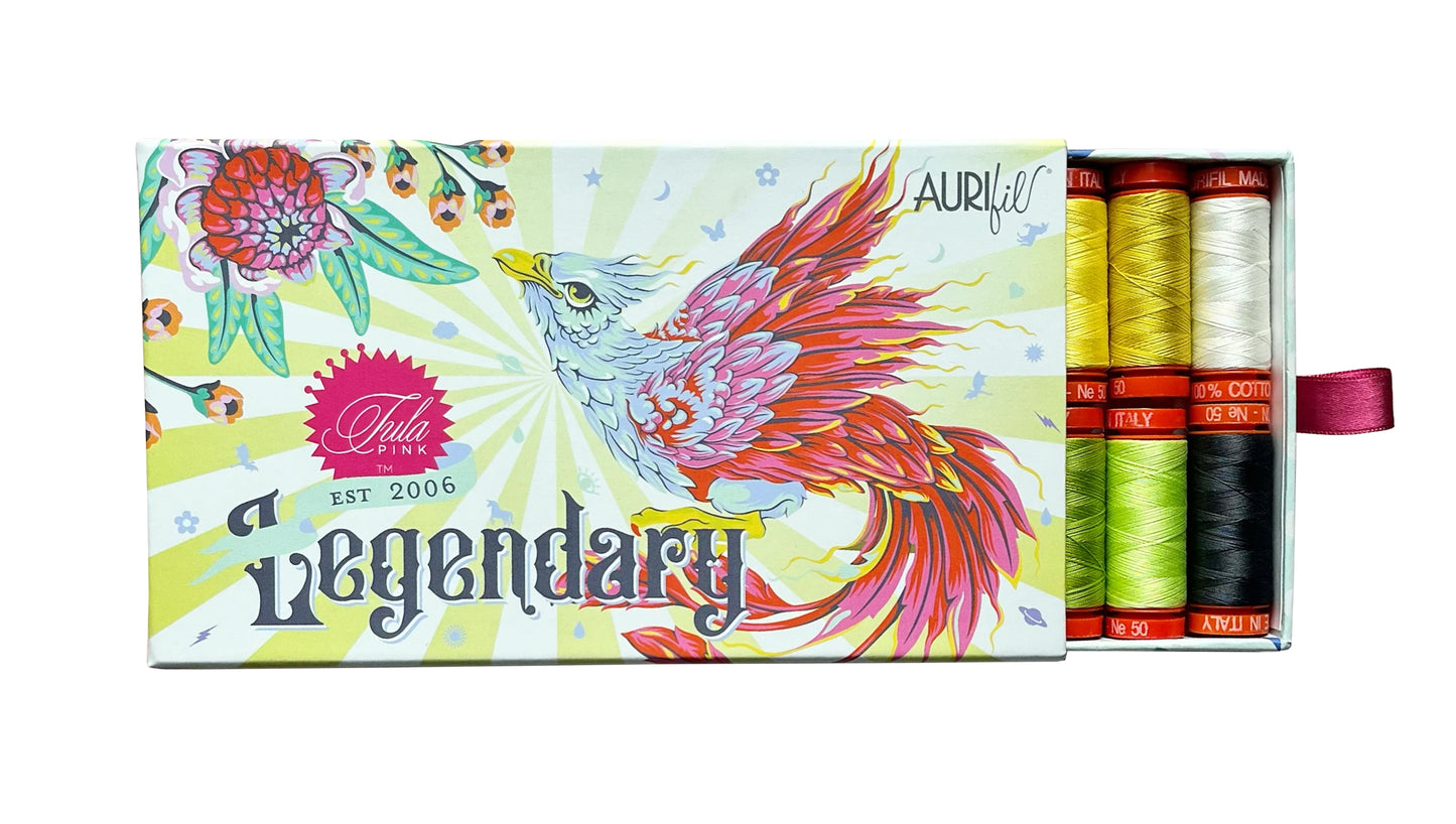 Legendary Thread Collection by Tula Pink for Aurifil at Lily Bella Fabrics