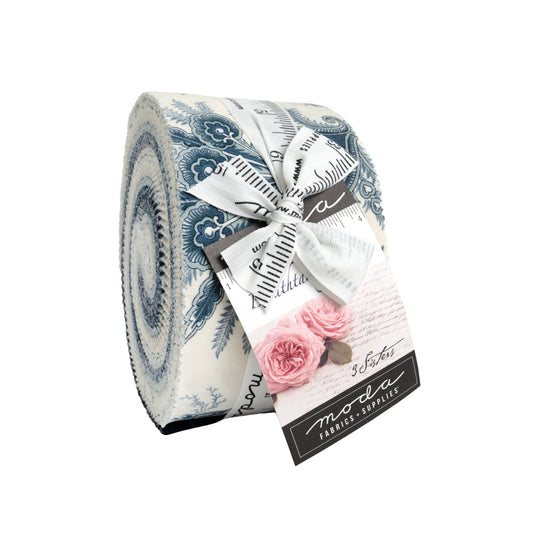 Breathtaking Blues Jelly Roll (40 pieces) by 3 Sisters for Moda (44400JR)