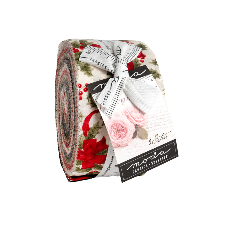 Candlelight Christmas Jelly Roll (40 pieces) by 3 Sisters for Moda (44420JR)