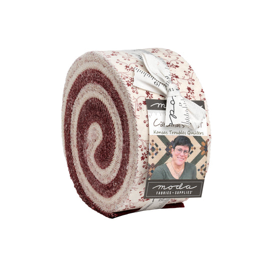 Cardinal's Nest Jelly Roll (40 pieces) by Kansas Troubles Quilters for Moda (4620JR)