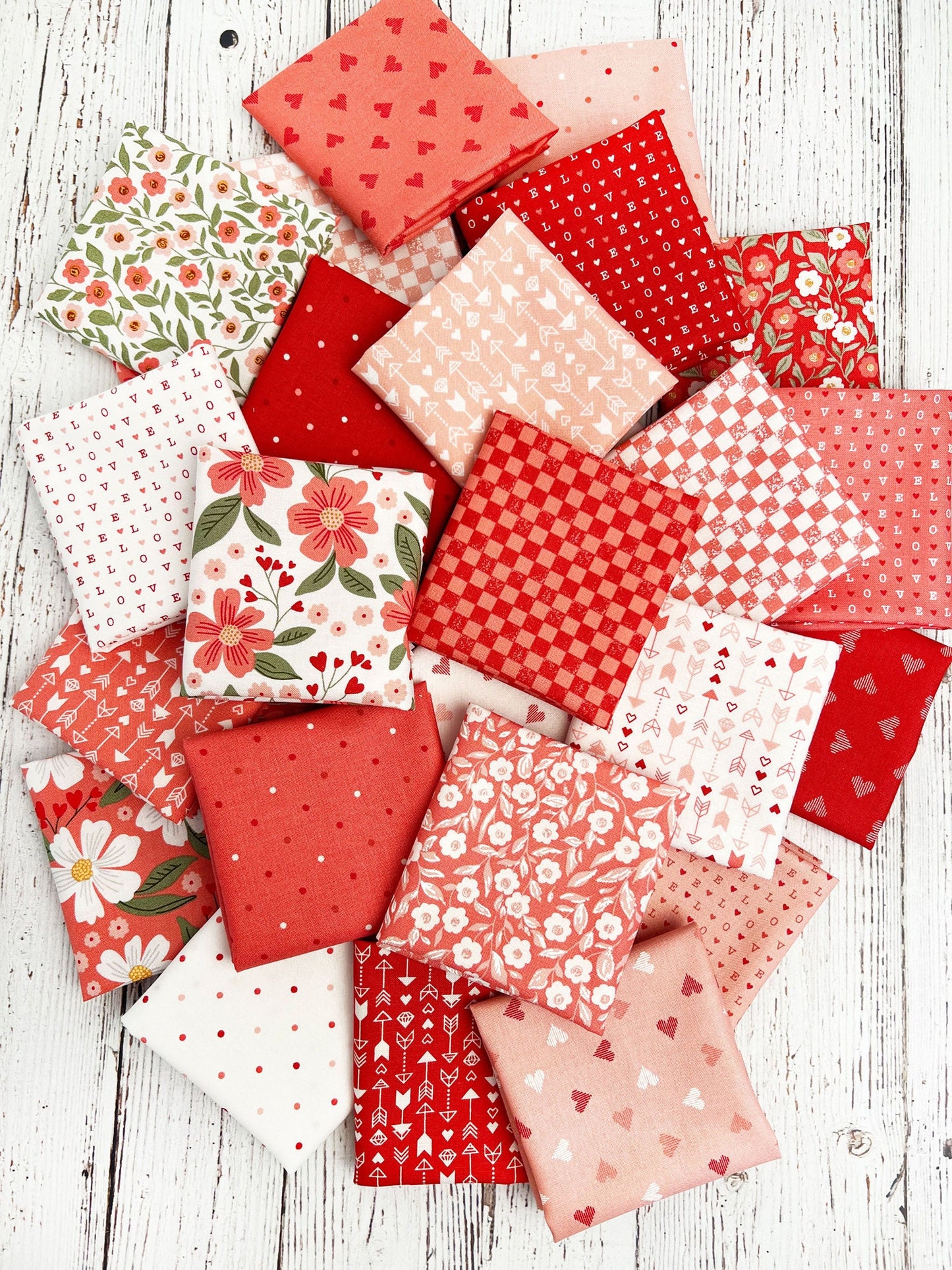 Love Blooms Jelly Roll (40 pcs) by Lella Boutique for Moda