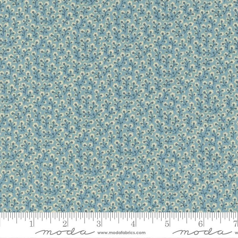 Dauphine in French Blue - 1/2 Yard - Antoinette by French General for Moda