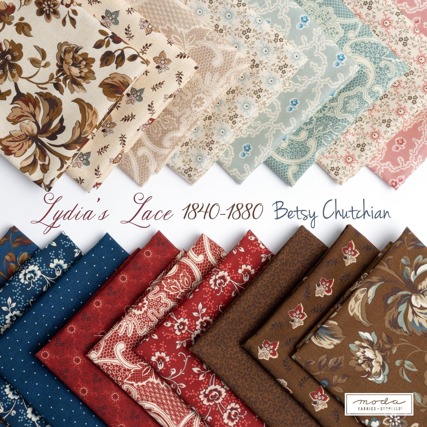 Lydia's Lace Layer Cake (42 pcs) by Betsy Chutchian for Moda