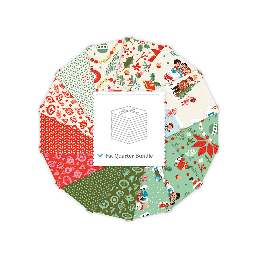 Christmas Cheer Fat Quarter Bundle (14 pieces) by Shawn Wallace for Riley Blake Designs (FQ-19060-14)