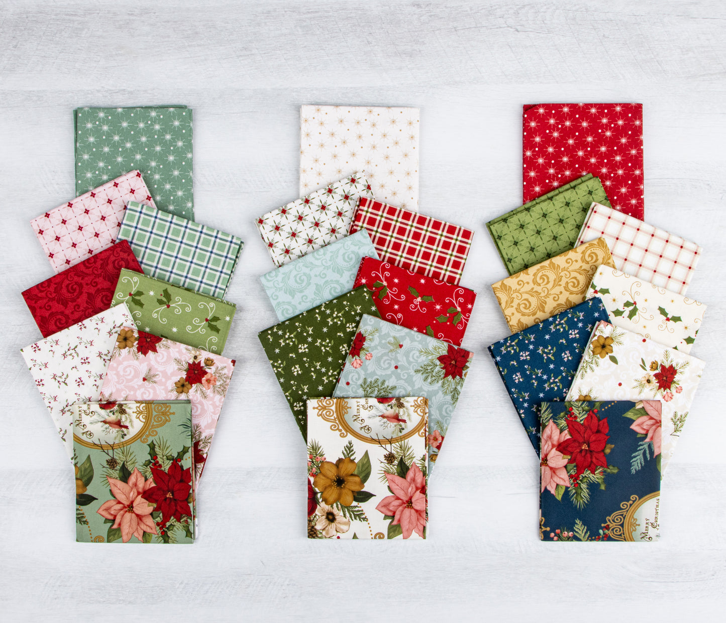 Christmas Greetings Fabric Collection by Sandy Gervais for Riley Blake Designs at Lily Bella Fabrics