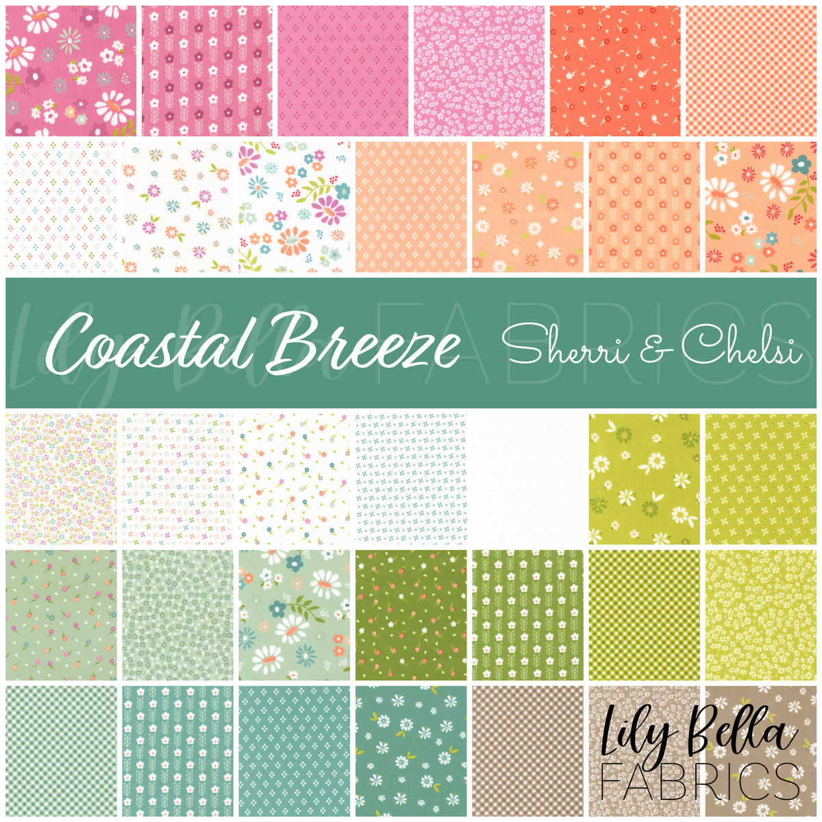 Coastal Breeze Fabric Collection by Sherri and Chelsi for Moda at Lily Bella Fabrics