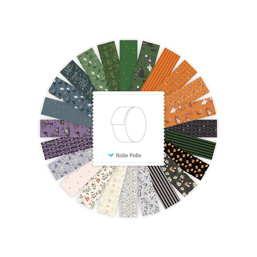 Cobweb Cottage Rolie Polie (40 pieces) by Melissa Mortenson for Riley Blake Designs (RP-19080-40)