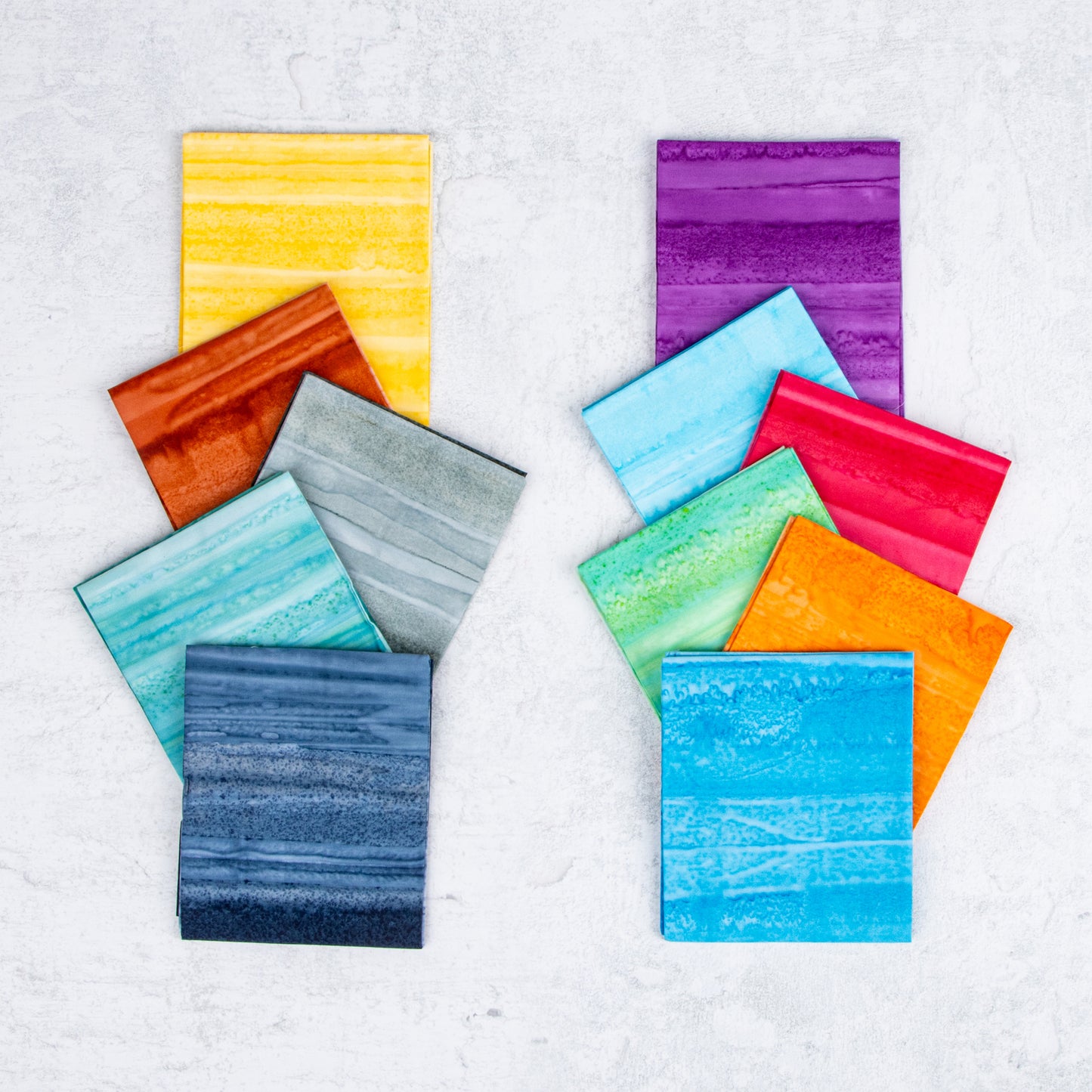 Color Fade Ombre Elementals Expressions Batiks Fat Quarter Bundle (11 pieces) by Riley Blake Designs (FQ-21201-11)