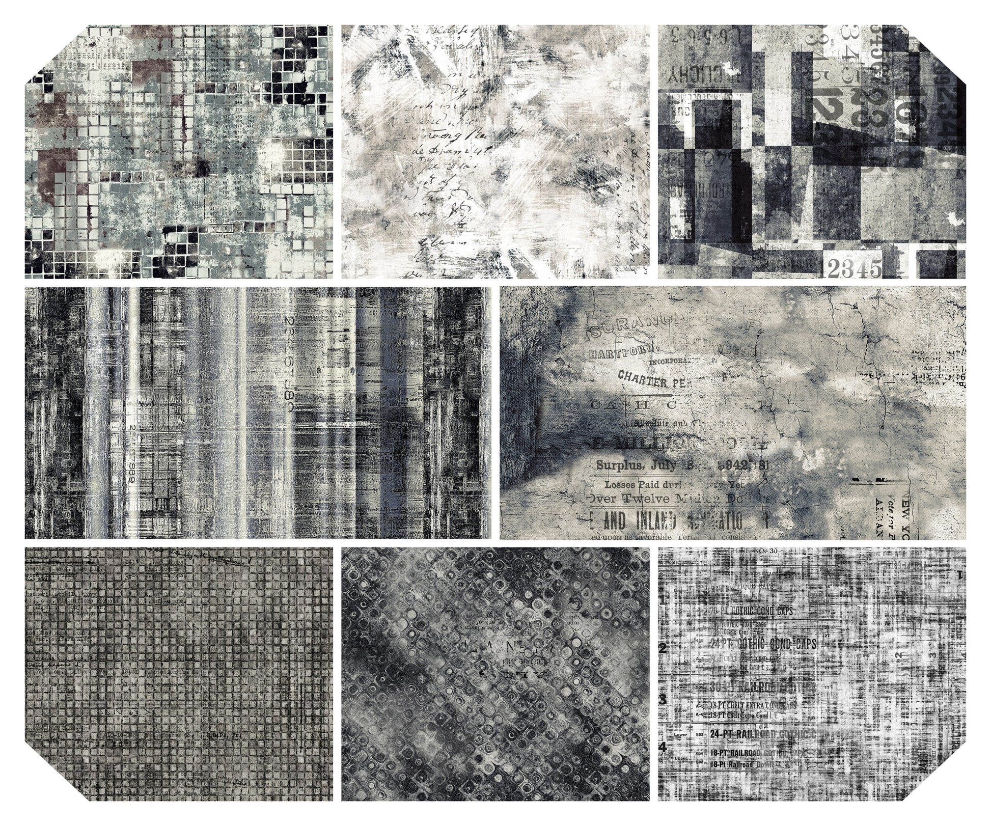 Contrast Fabric Collection by Tim Holtz Eclectic Elements for FreeSpirit Fabrics at Lily Bella Fabrics