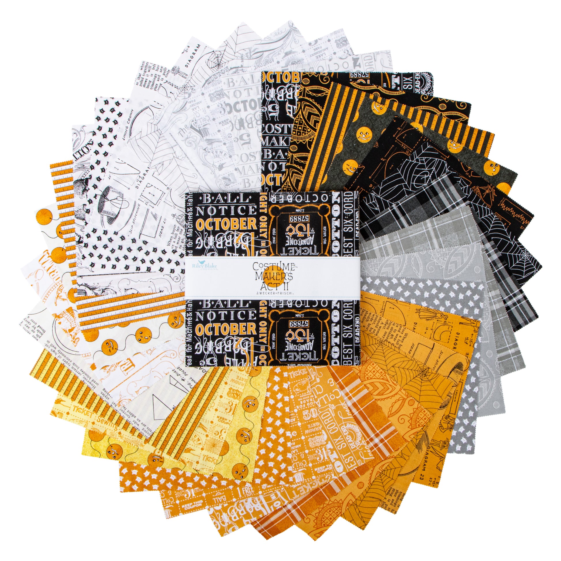 Costume Maker's Act II 10 Inch Stacker (42 pieces) by J. Wecker Frisch for Riley Blake Designs (10-16000-42)