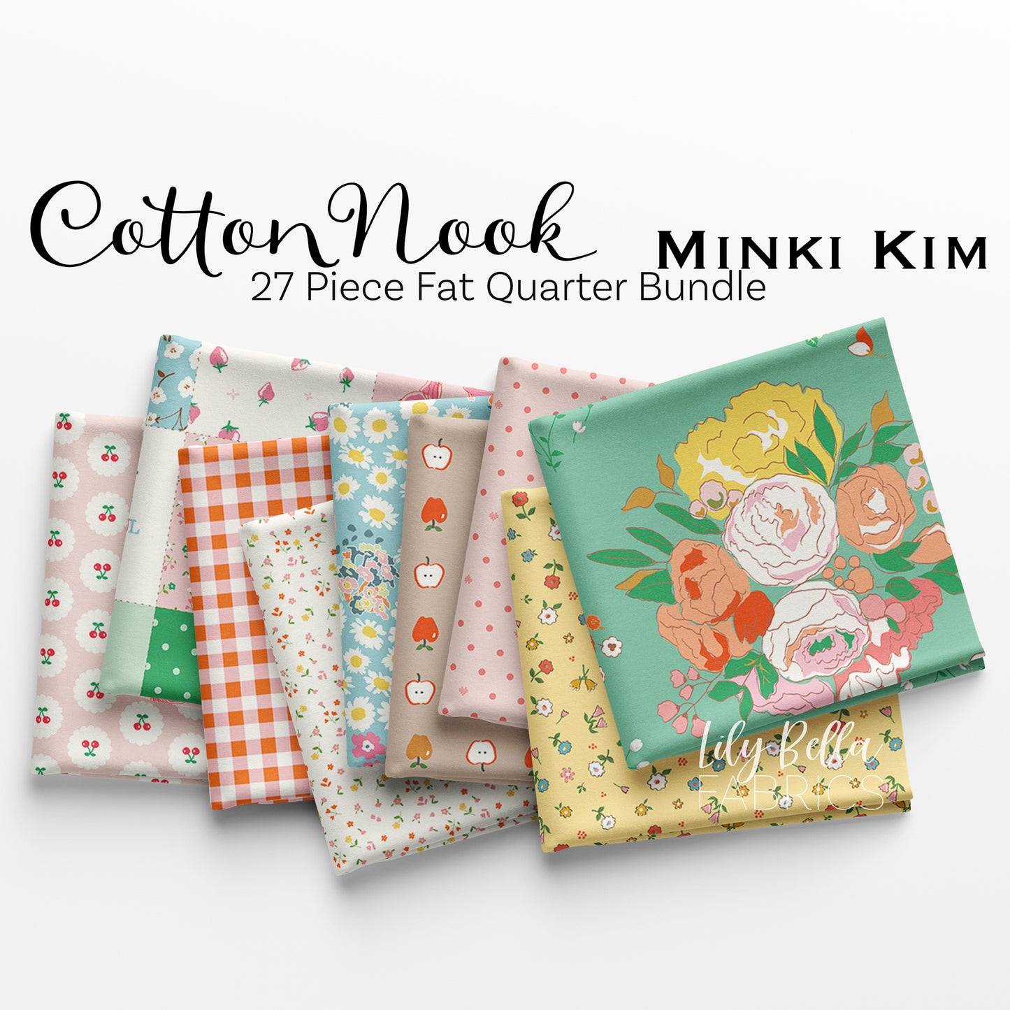 Cotton Nook Fat Quarter Bundle (27 pieces) by Minki Kim for Riley Blake Designs (FQ-17970-27)