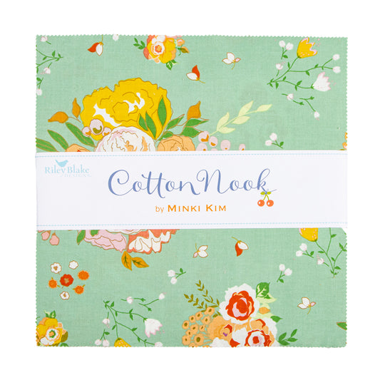 Cotton Nook 10 Inch Stacker (42 pieces) by Minki Kim for Riley Blake Designs (10-17970-42)