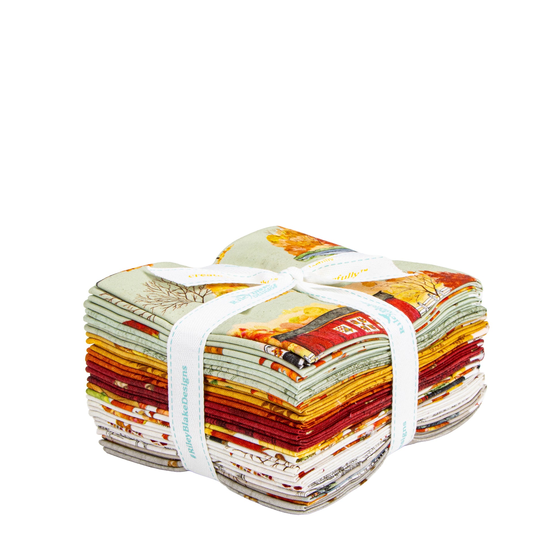 Covered Bridges in Fall Fat Quarter Bundle (16 pieces) by Tara Reed for Riley Blake Designs (FQ-16210-16)