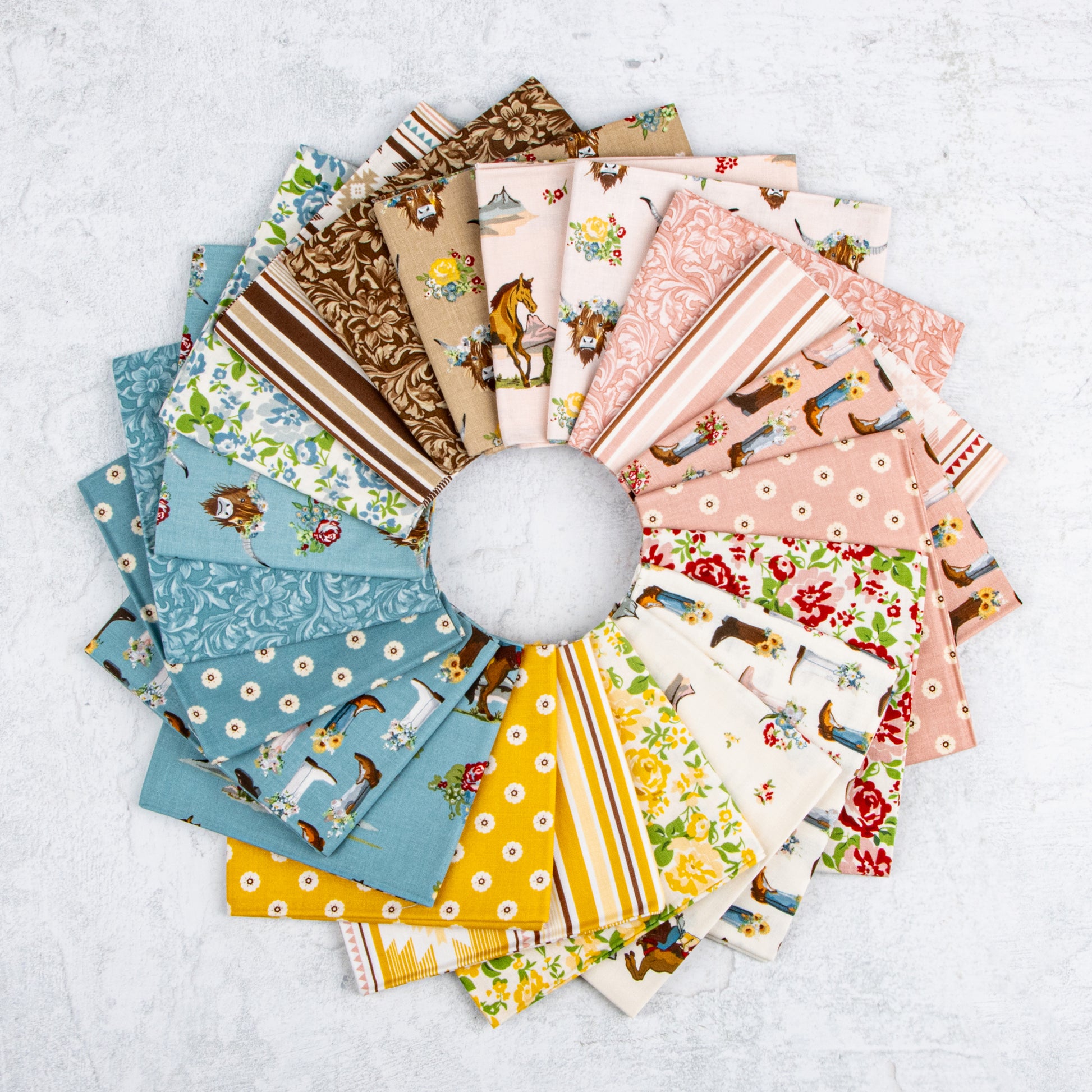 Cowgirl Fabric Collection by Echo Park Paper Co. for Riley Blake Designs at Lily Bella Fabrics