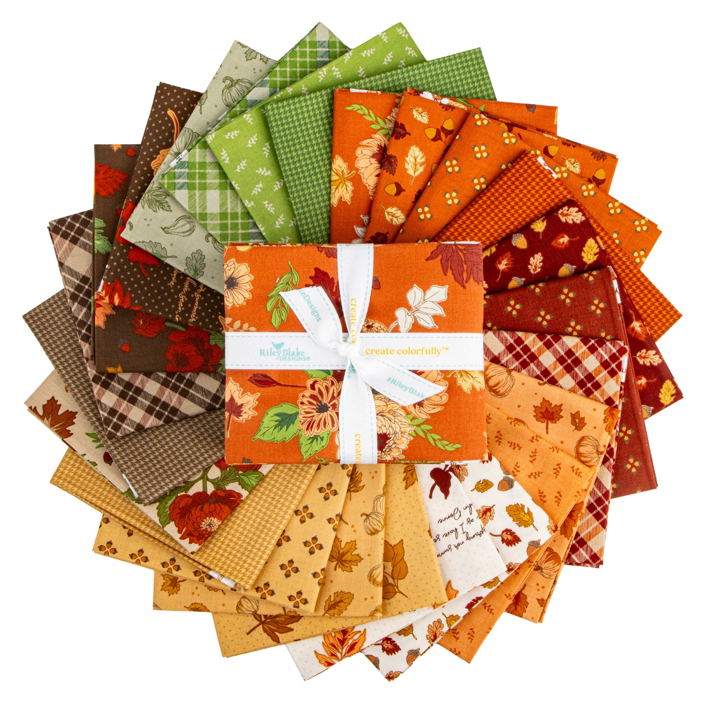 Cozy Autumn Fat Quarter Bundle (24 pieces) by Beverly McCullough for Riley Blake Designs (FQ-17870-24)