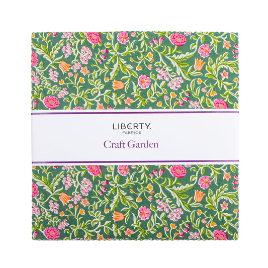 Craft Garden 10 Inch Stacker (42 pieces) by Liberty Fabrics for Riley Blake Designs (10-LCRAFT-42)