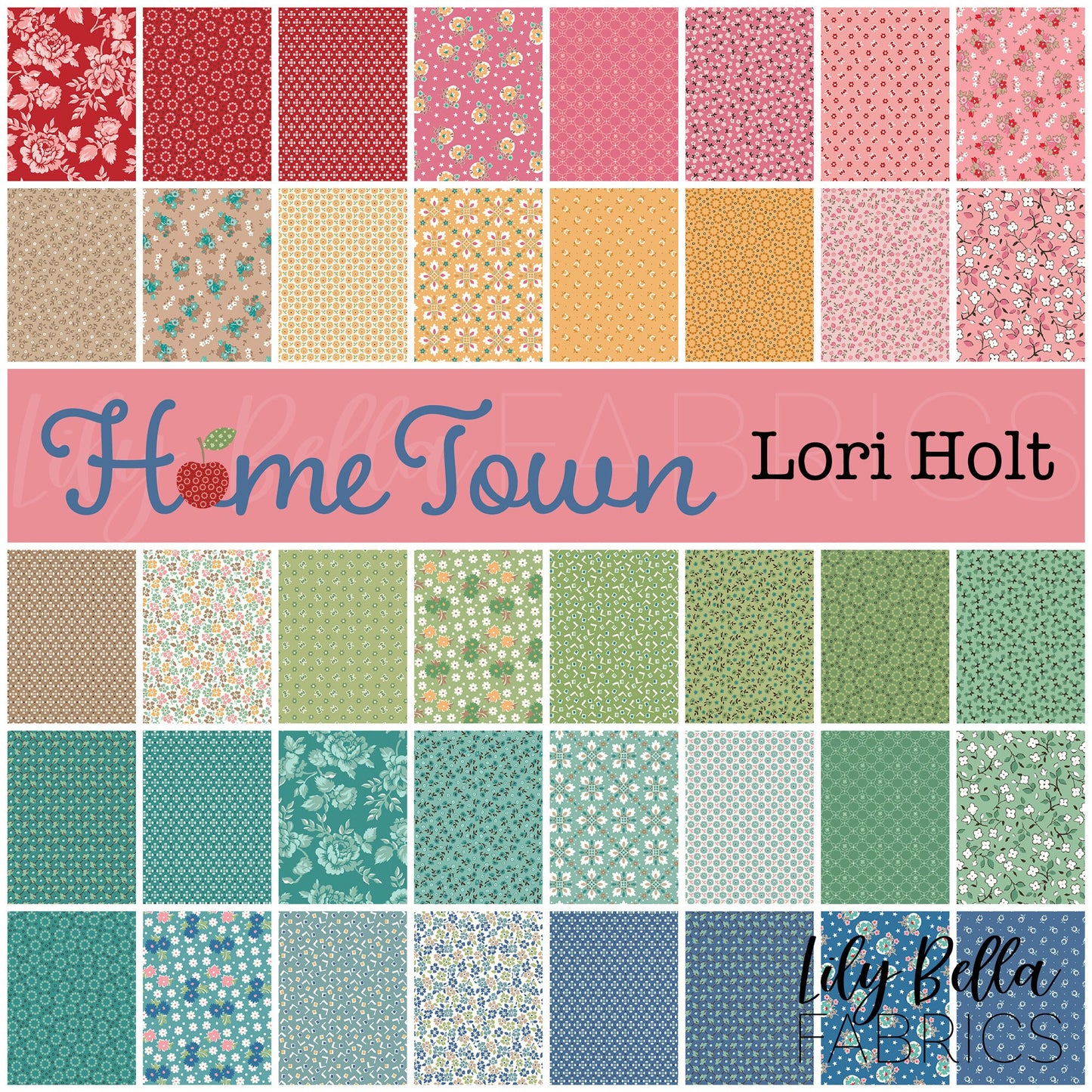 Home Town Rolie Polie (40 pcs) by Lori Holt for Riley Blake