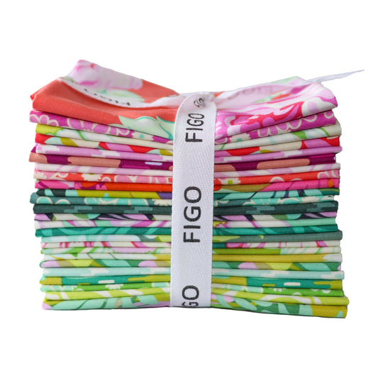 Daisy Crush Fat Quarter Bundle (25 pieces) by Heather Bailey for Figo Fabrics (FQDAISY25-10)