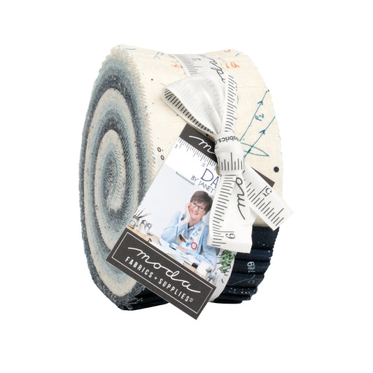 Data Jelly Roll (40 pieces) by Janet Clare for Moda (24670JR)