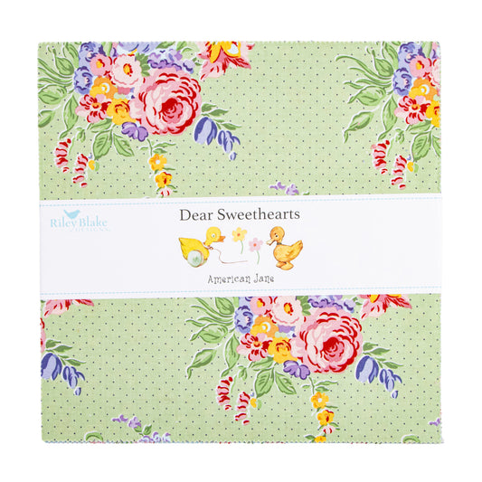Dear Sweethearts 10 Inch Stacker (42 pieces) by American Jane for Riley Blake Designs (10-18090-42)