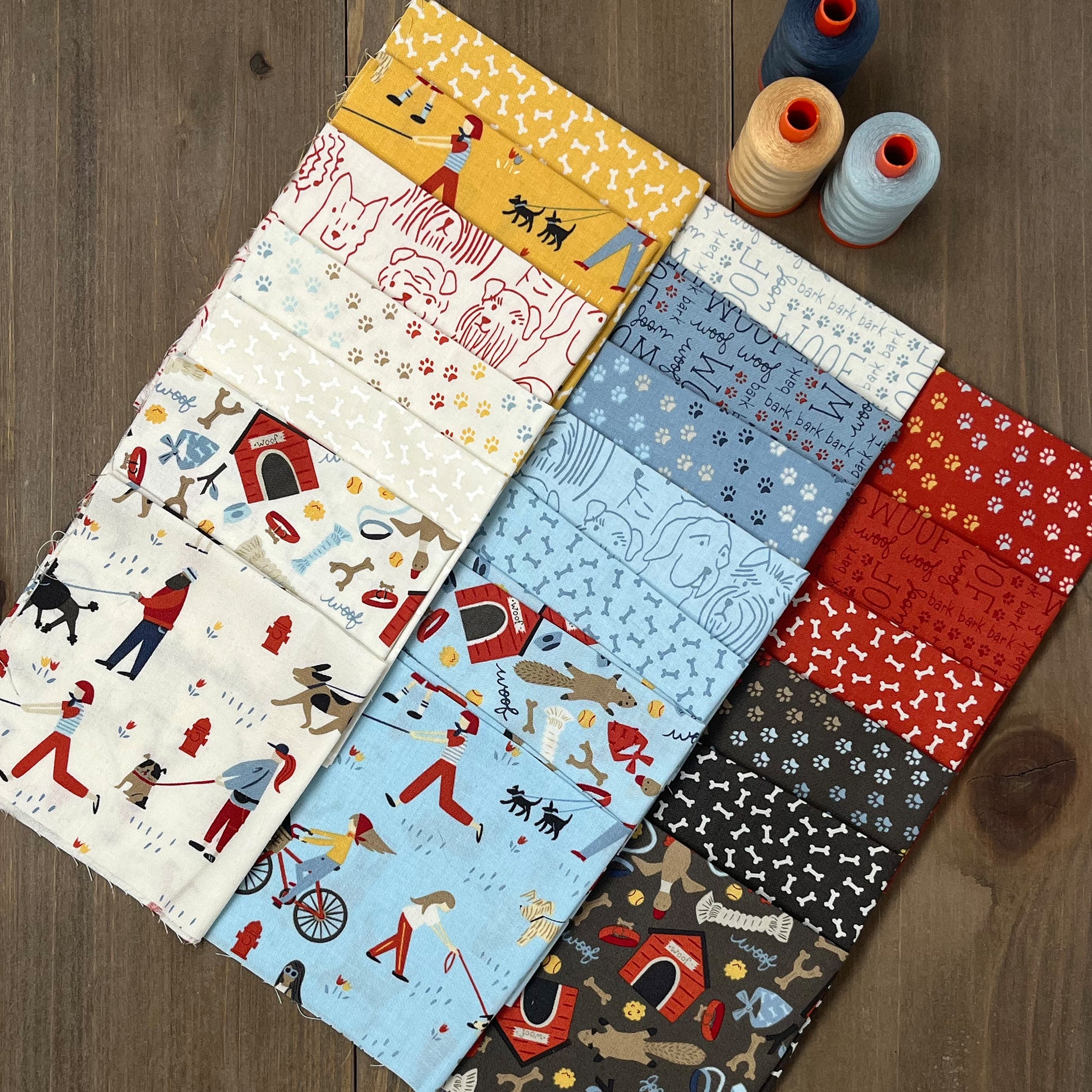 Dog Daze Fabric Collection by Stacy Iest Hsu for Moda at Lily Bella Fabrics