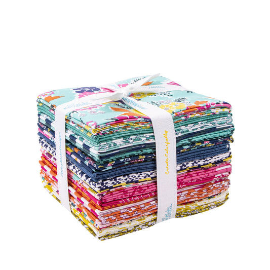 Flower Farm Fat Quarter Bundle (24 pcs) by Keera Job Design Studio for Riley Blake