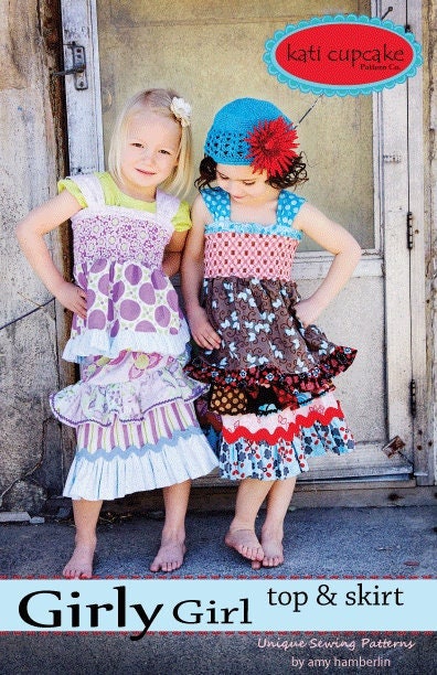 Girly Girl Top & Skirt - Sewing Pattern - Kati Cupcake Pattern Co.