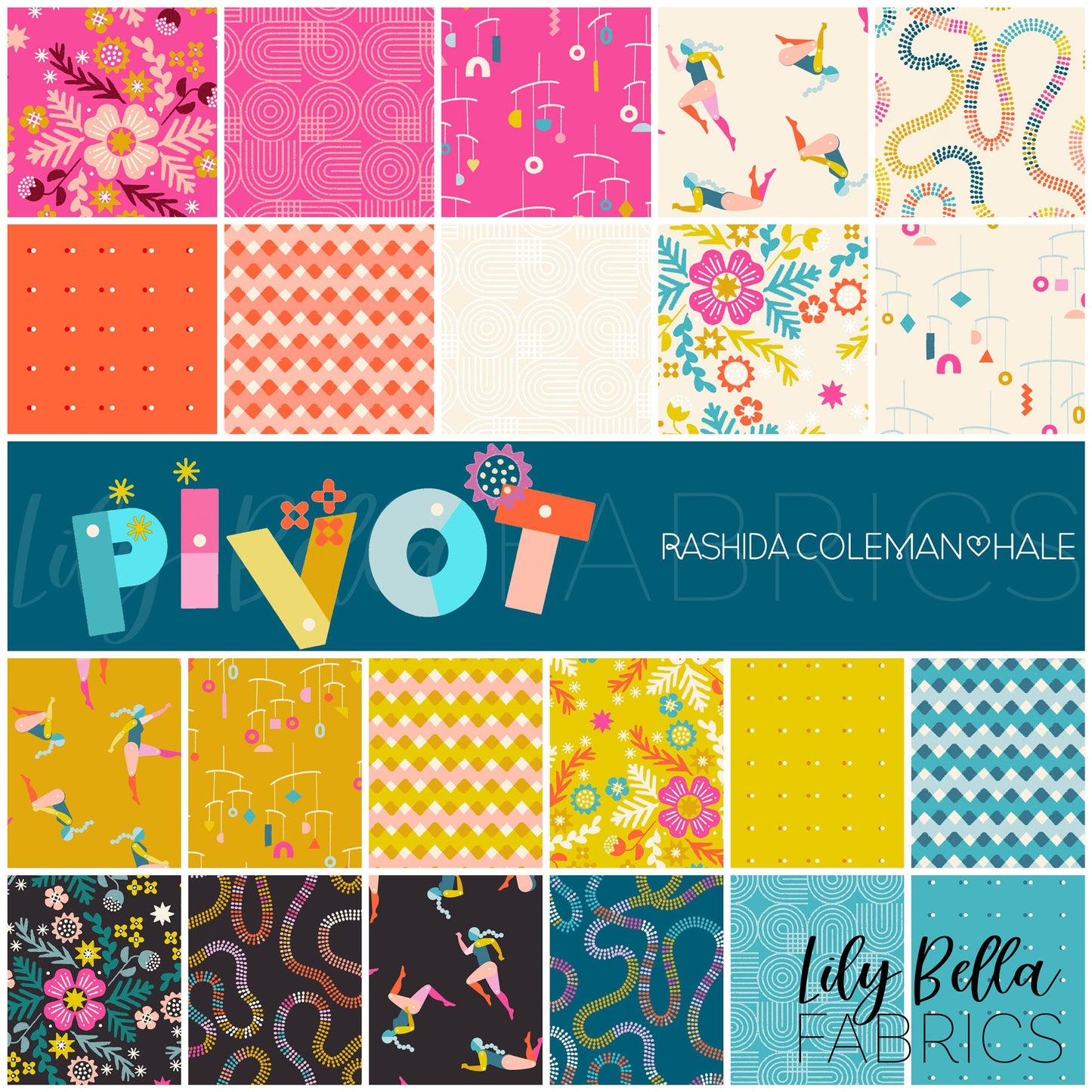 Pivot Jelly Roll (40 pcs) by Rashida Coleman-Hale for Ruby Star Society