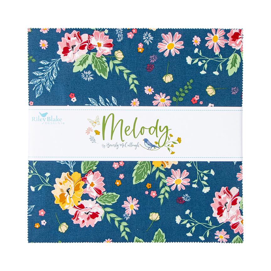 Melody 10 Inch Stacker (42 pcs) by Beverly McCullough for Riley Blake