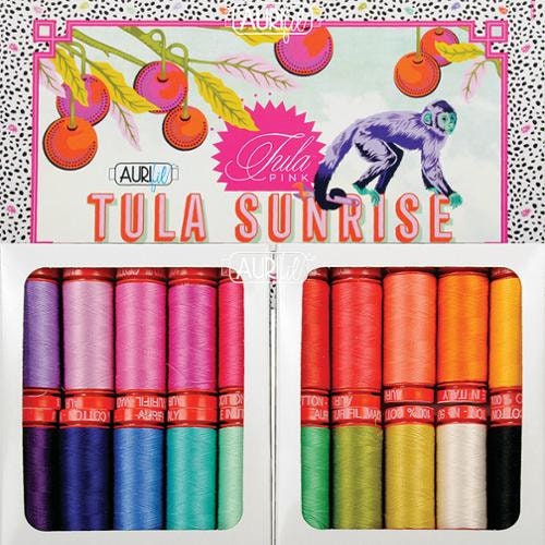 Tula Sunrise Thread (20 small spools, 50WT) by Tula Pink for Aurifil