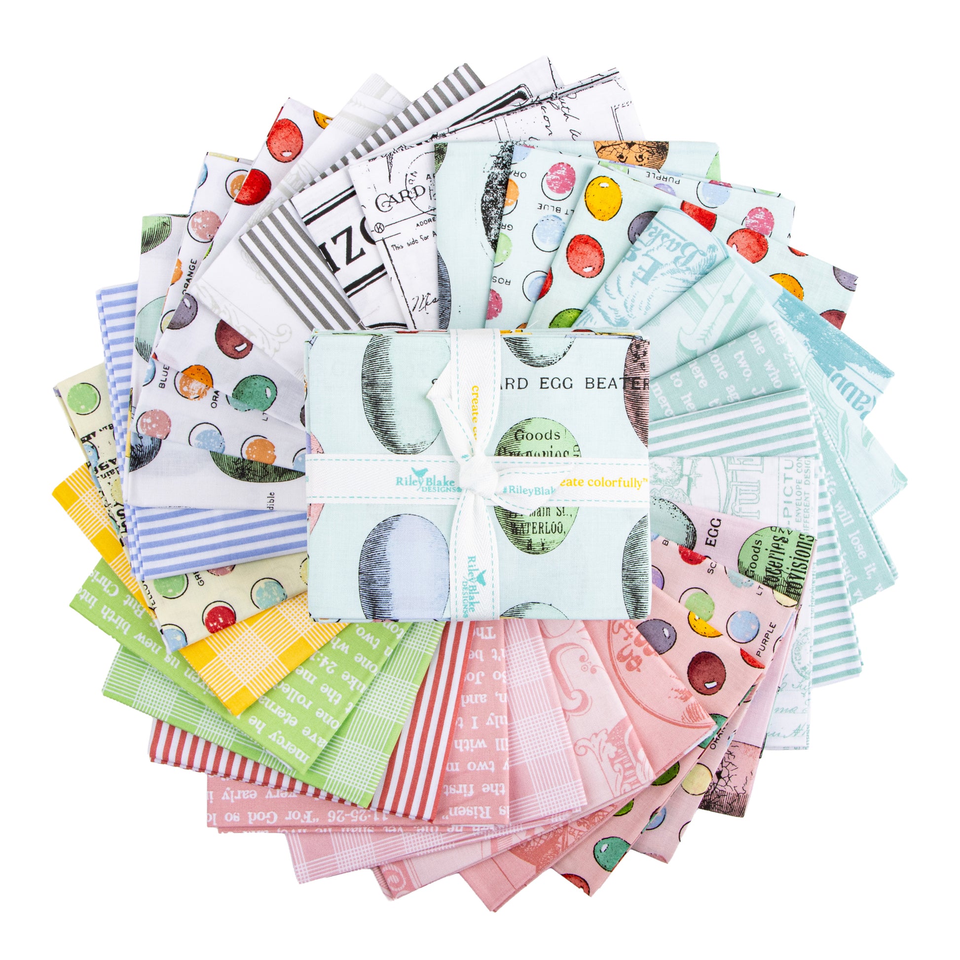 Egg Hunt Fat Quarter Bundle (28 pieces) by J. Wecker Frisch for Riley Blake Designs (FQ-17140-28)
