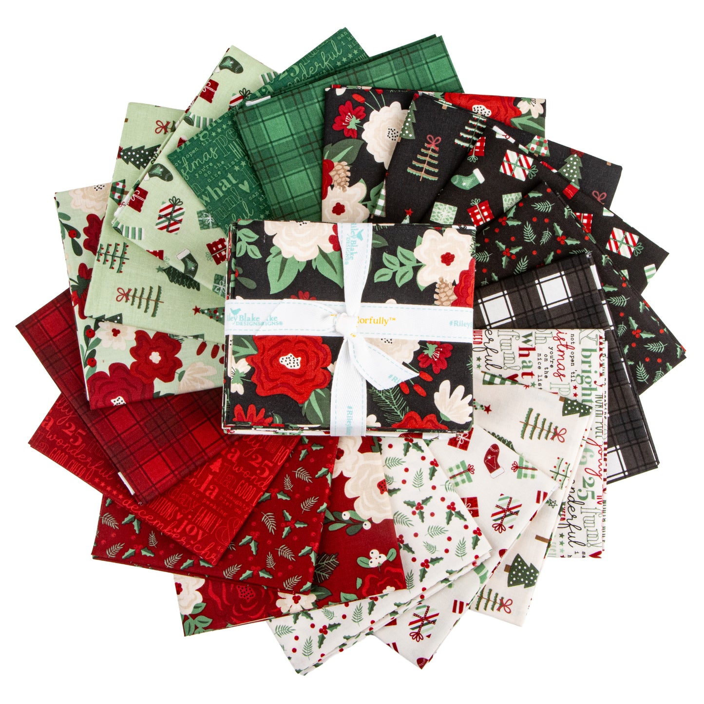 Evergreen Wishes Fat Quarter Bundle (18 pieces) by Traci Reed for Riley Blake Designs (FQ-17810-18)