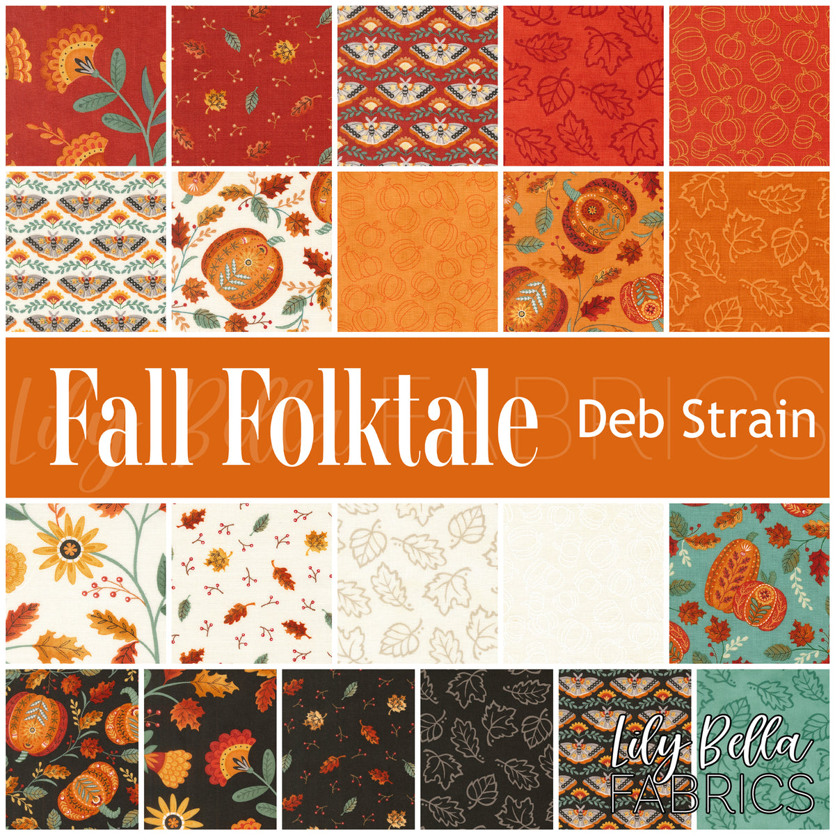 Fall Folktale Fabric Collection by Deb Strain for Moda at Lily Bella Fabrics