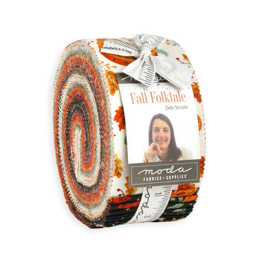 Fall Folktale Jelly Roll (40 pieces) by Deb Strain for Moda (56230JR)