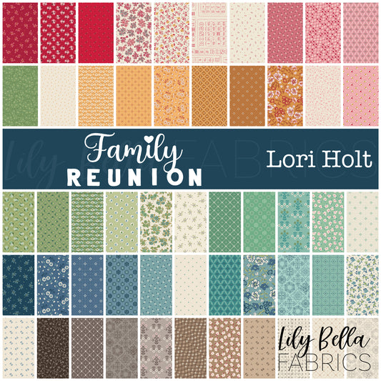 Family Reunion Fat Quarter Bundle (53 pieces) by Lori Holt for Riley Blake Designs (18390AB)