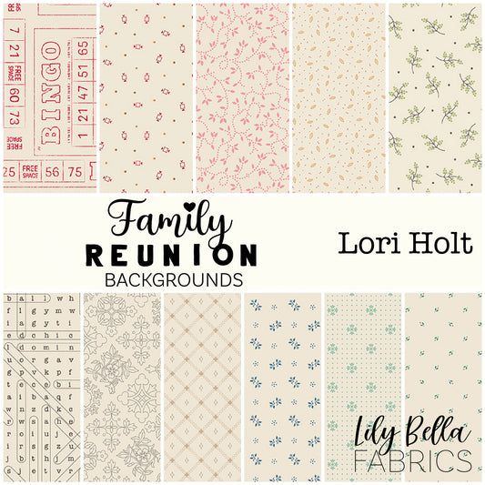 Family Reunion Backgrounds 10 Inch Stacker (42 pieces) by Lori Holt for Riley Blake Designs (10-18390B-42)