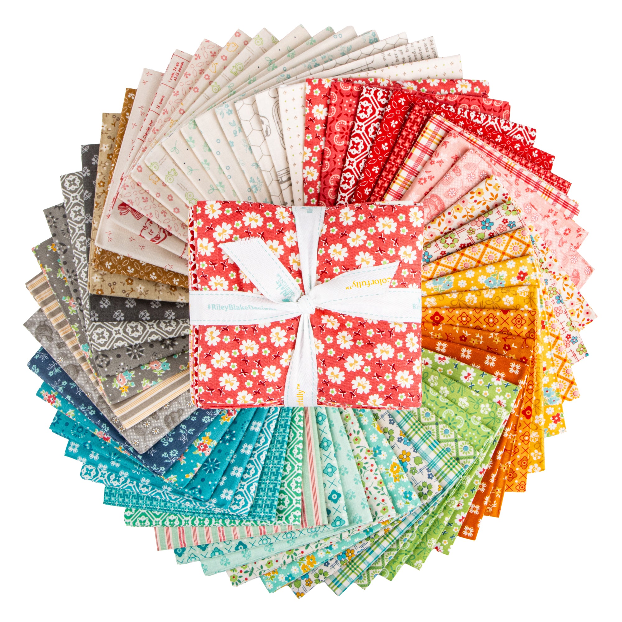 Farmer's Daughter Fat Quarter Bundle | Lori Holt | Riley Blake Designs ...