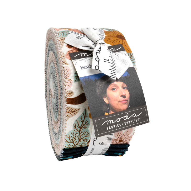 Feather and Forest Bloom Jelly Roll (40 pieces) by Linn Warme for Moda (14140JR)