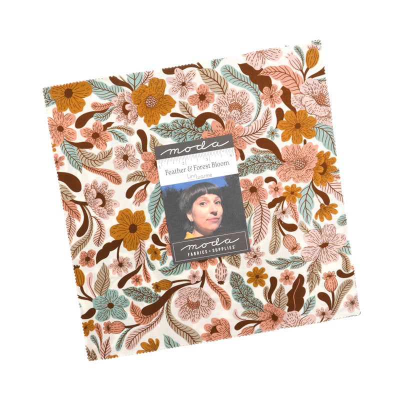 Feather and Forest Bloom Layer Cake (42 pieces) by Linn Warme for Moda (14140LC)