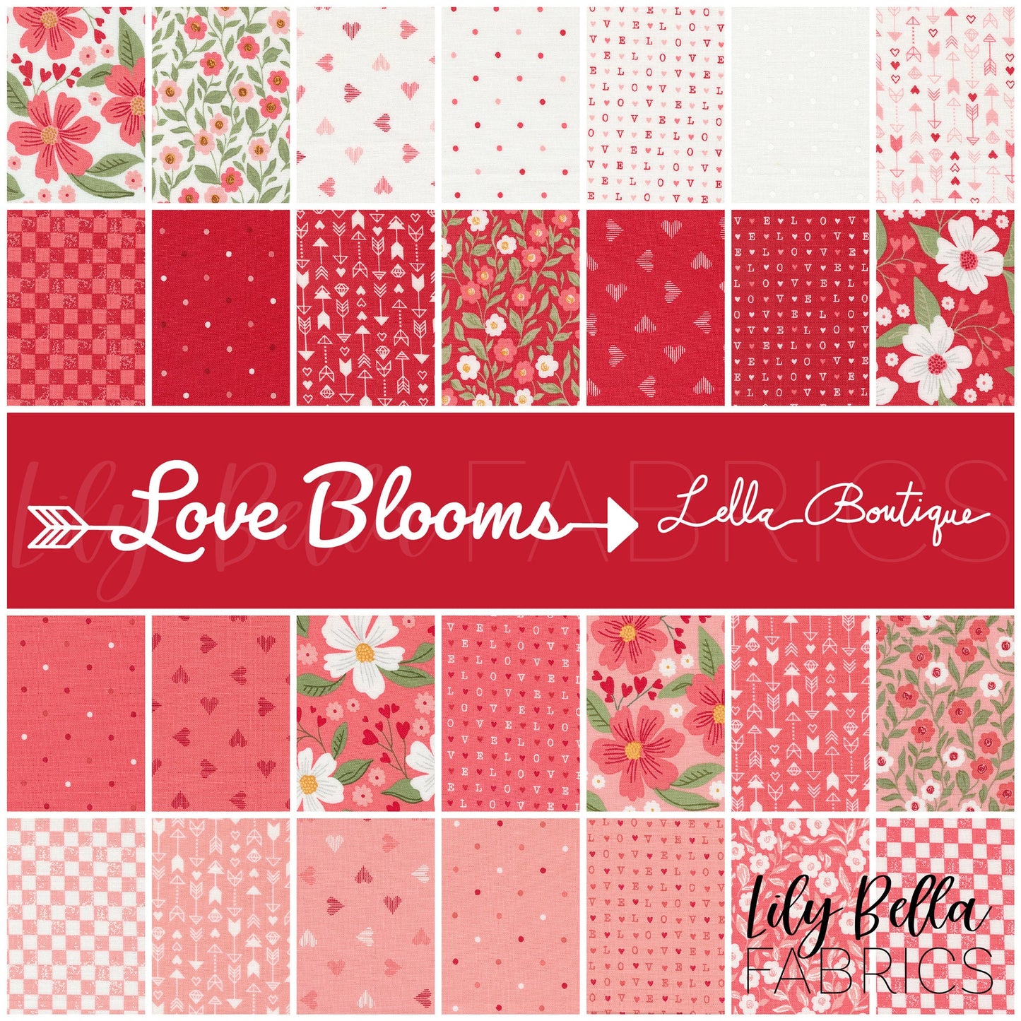 Love Blooms Fat Quarter Bundle (28 pcs) by Lella Boutique for Moda