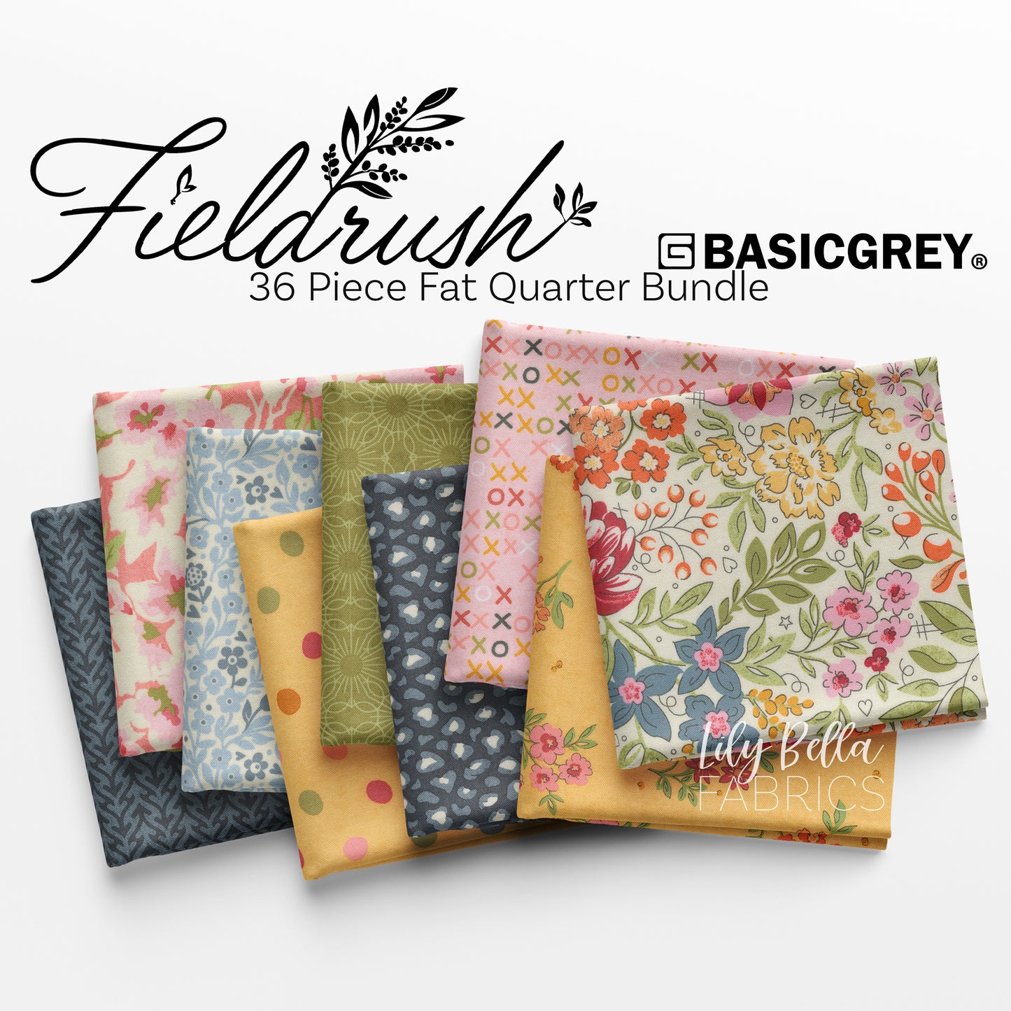 Fieldrush Fat Quarter Bundle (36 pieces) by BasicGrey for Moda (30780AB)