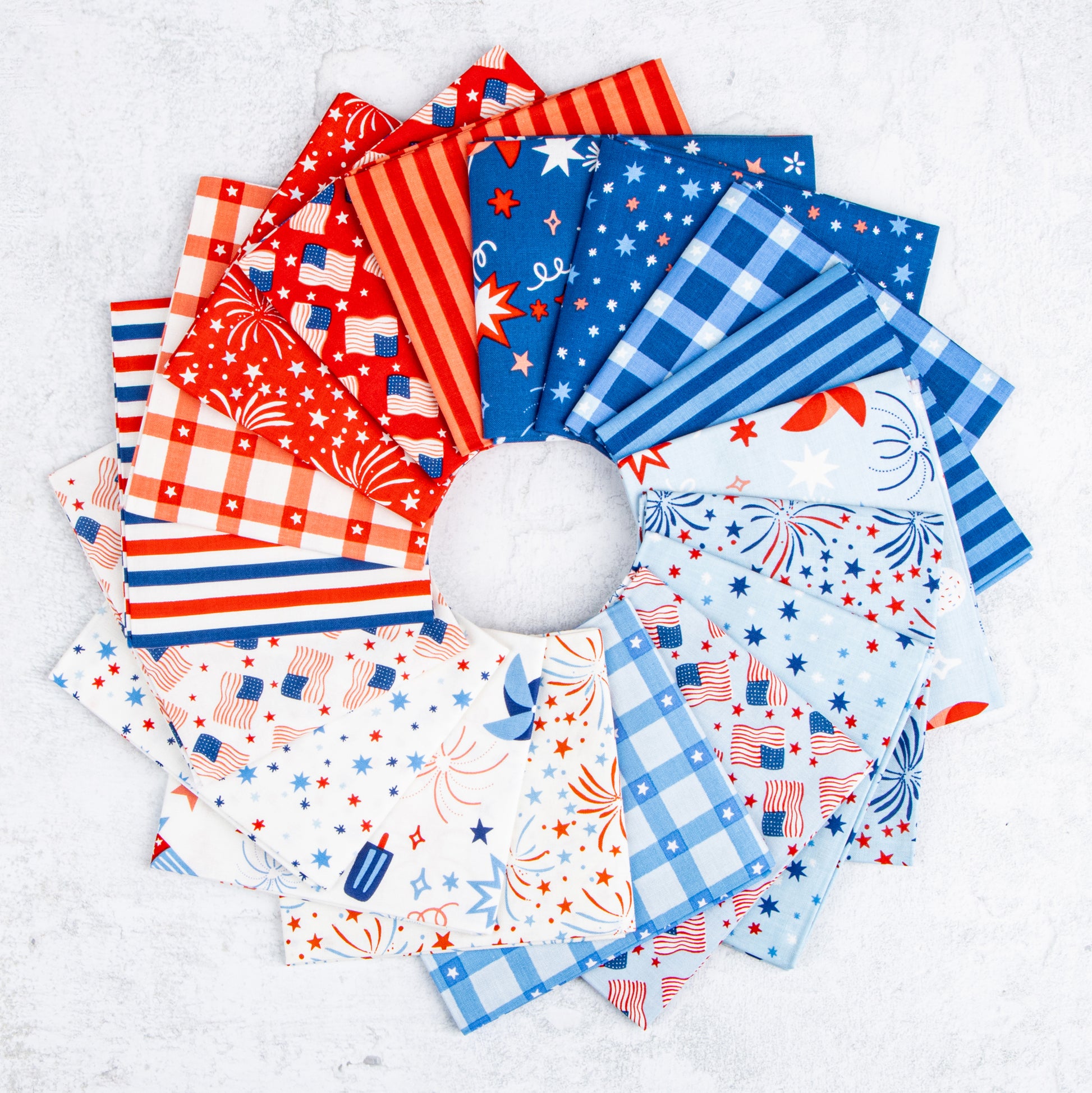 Firecracker Fabric Collection by My Mind's Eye for Riley Blake Designs at Lily Bella Fabrics