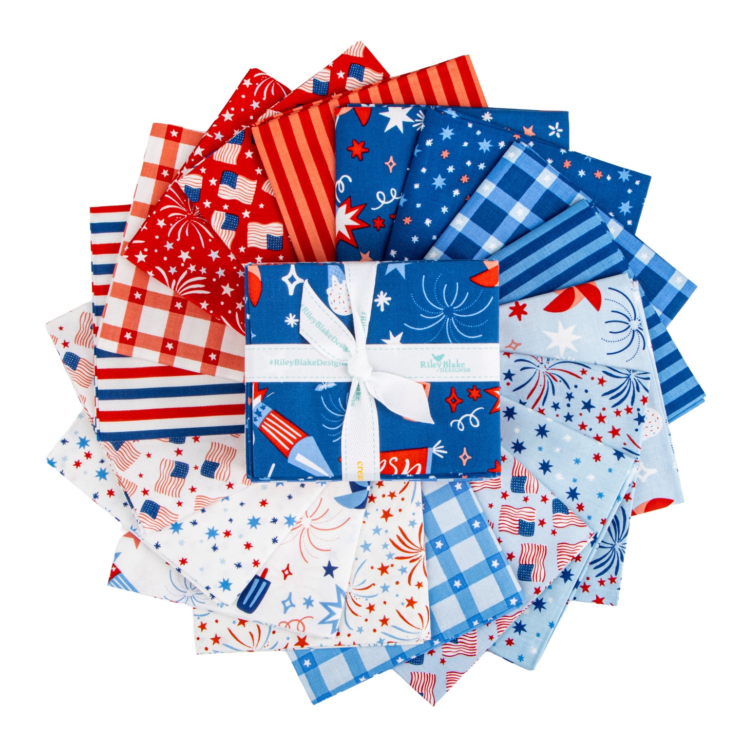Firecracker Fat Quarter Bundle (18 pieces) by My Mind's Eye for Riley Blake Designs (FQ-17200-18)